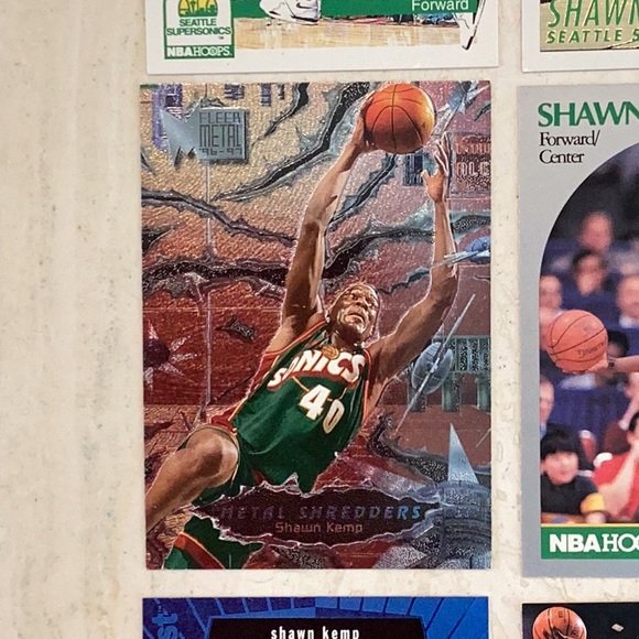 Shawn Kemp 1990 Basketball Cards Rookie NBA Hoops 279 Seattle Supersonics - Picture 8 of 16